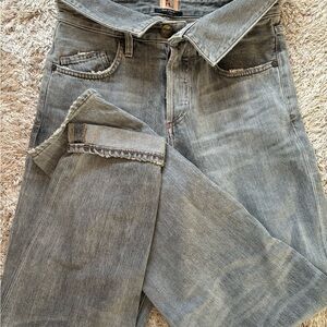 High Rise Gray Jeans